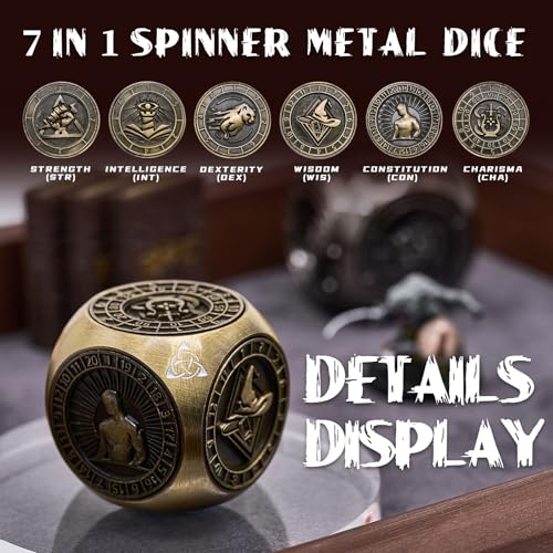 Matte Green 7-in-1 Polyhedral Metal Dice Set W188573