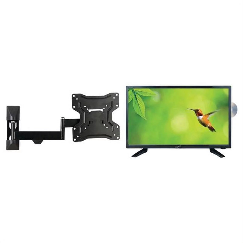 18.5 in. HD 720P Portable LED TV-DVD Combo & Full-Motion Mount N728984
