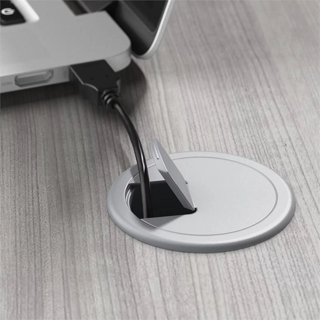 42W x 24D Desk Return/Bridge in Platinum Gray U112609