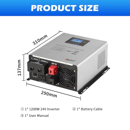 800W Pure Sine Wave Inverter with AC Charger X8636