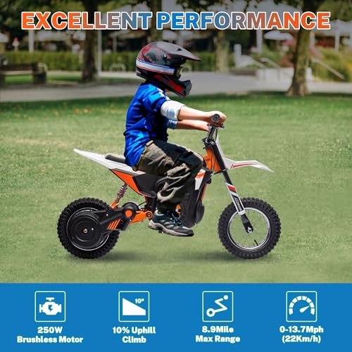 24V 250W Kids Electric Dirt Bike with Air-Filled Tires I368