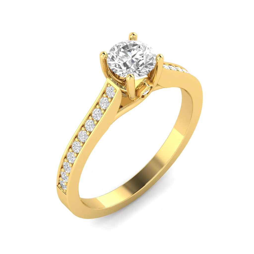 Diamond Engagement Ring in 10k Yellow Gold A650747