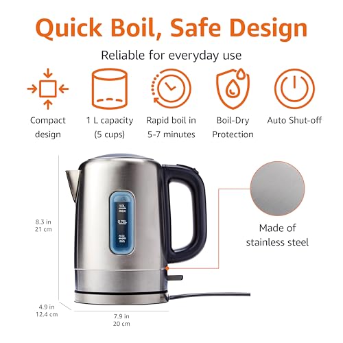 Glass Electric Kettle 1.1 Quarts 1500W L696814