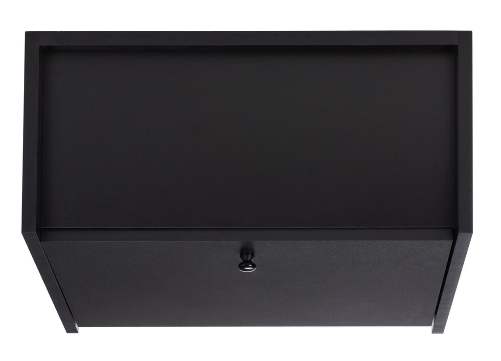 Black Modern Secretary Writing Desk L3444