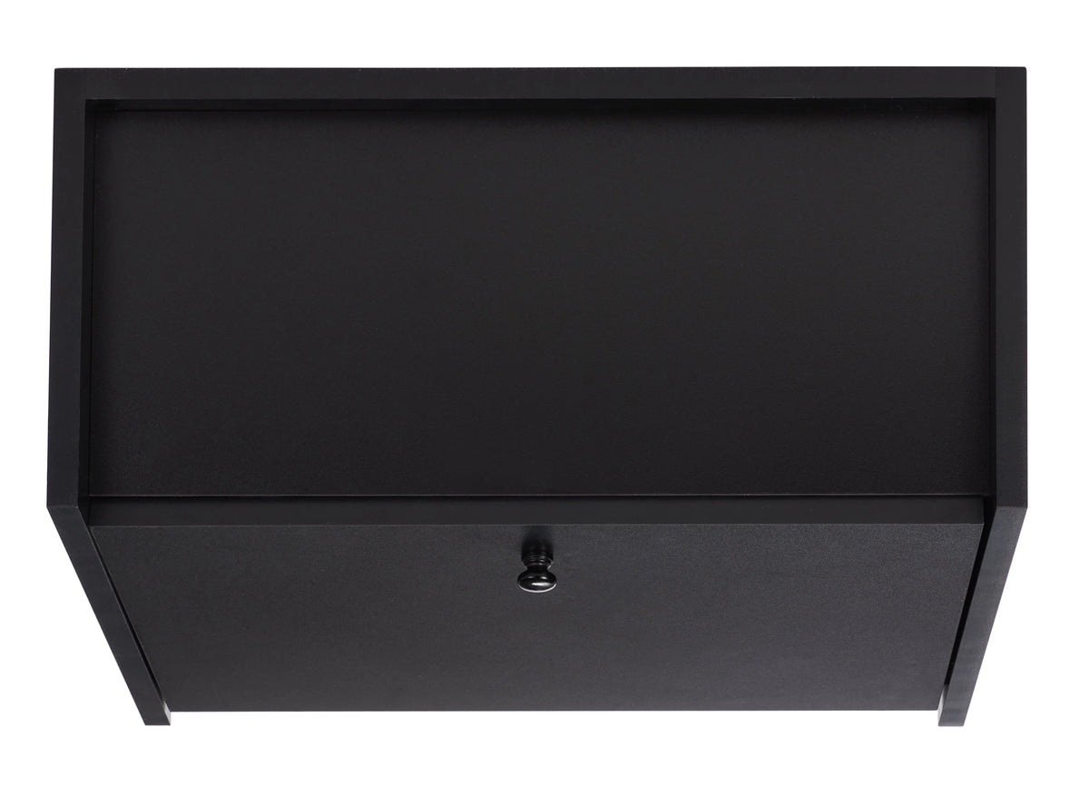 Black Modern Secretary Writing Desk L3444