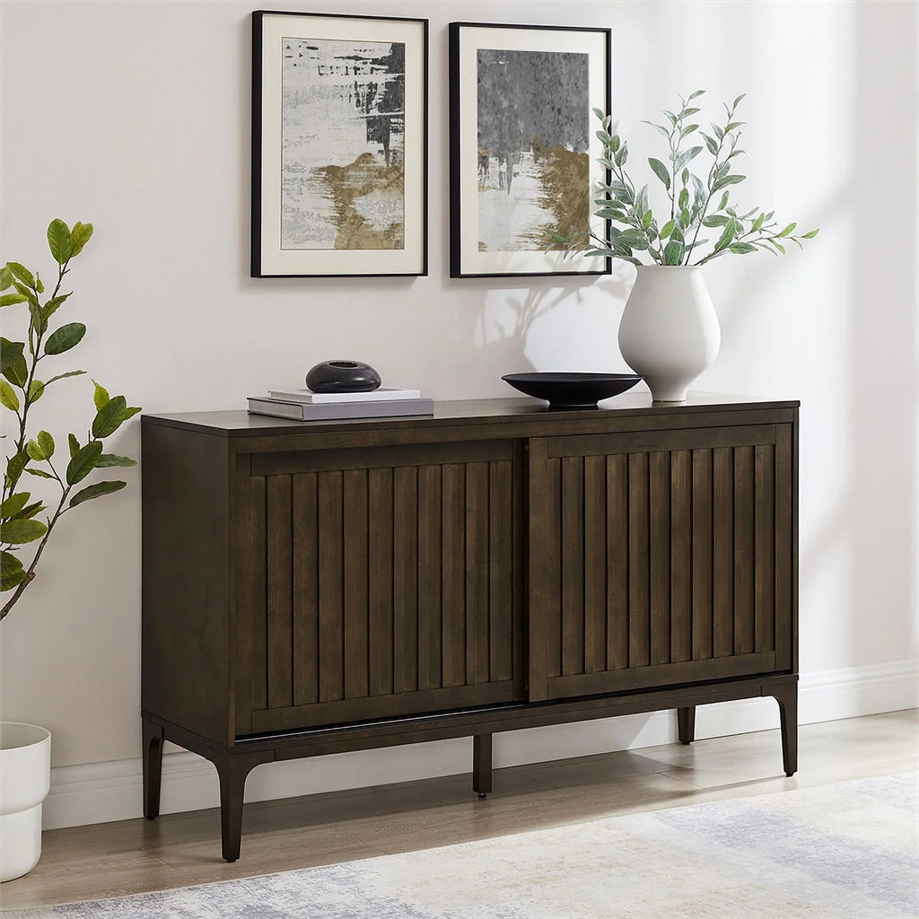 Dark Brown Wood Sideboard O2419