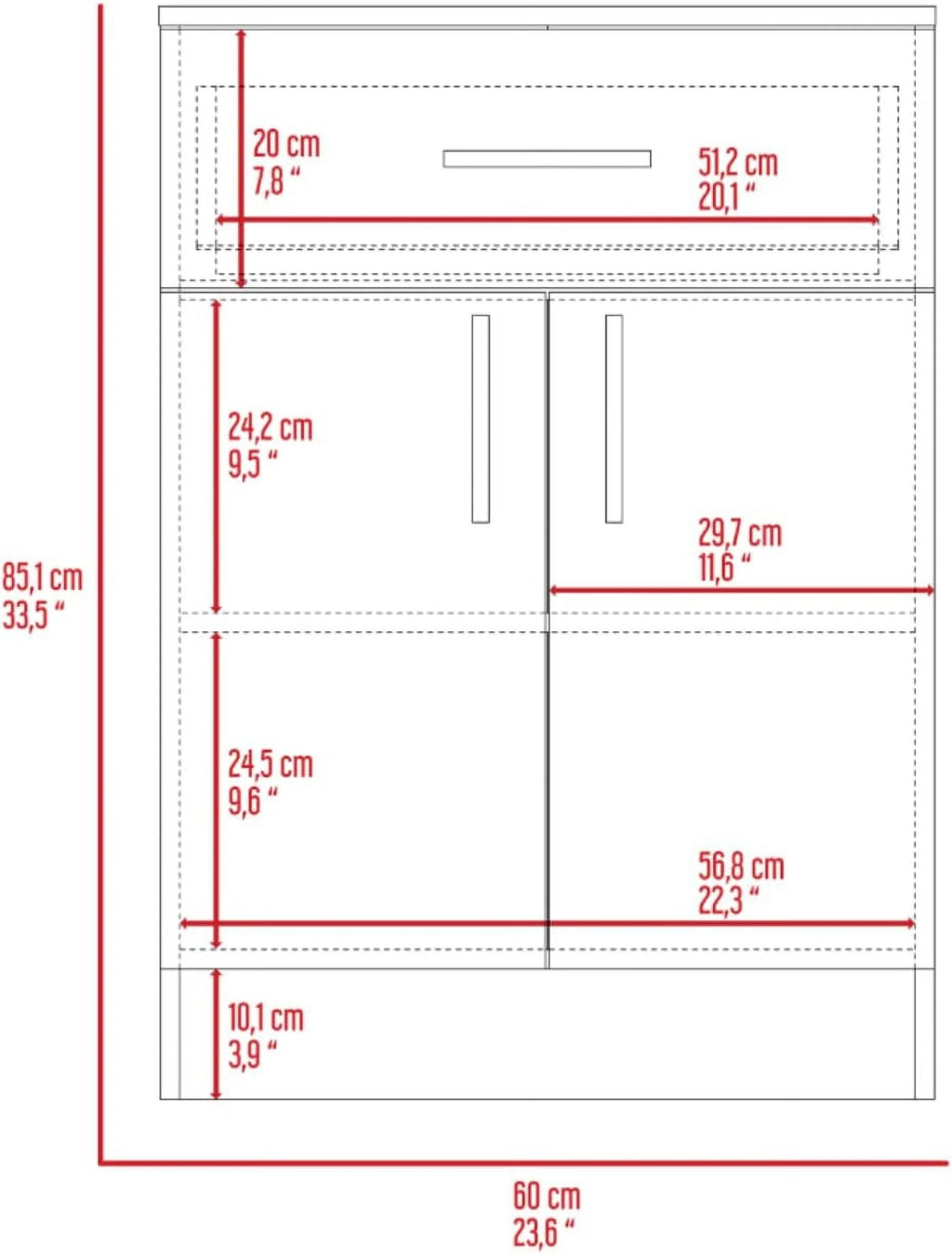 Light Oak White Kitchen Pantry Cabinet S615373