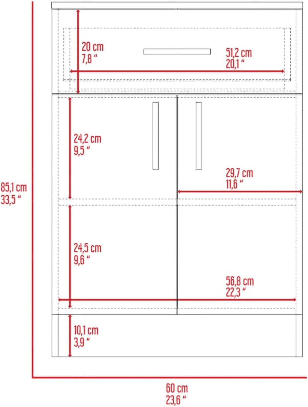 Light Oak White Kitchen Pantry Cabinet S615373