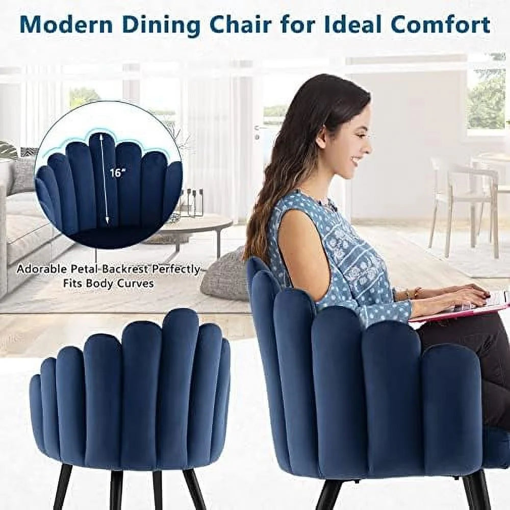 Velvet High Back Upholstered Dining Chair W617