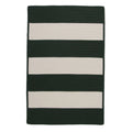 Green Striped Reversible Rectangular Outdoor Area Rug K37187