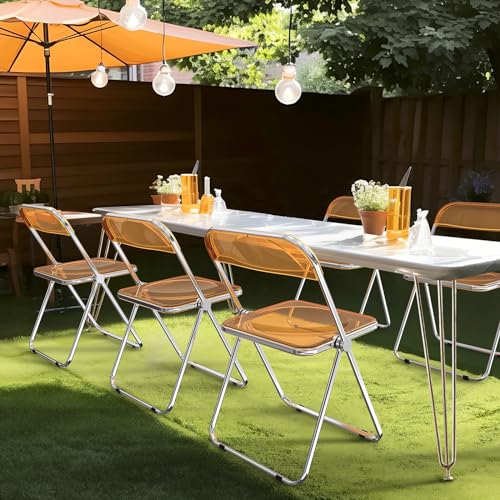 Clear Acrylic Folding Chairs 2 Pack N506864