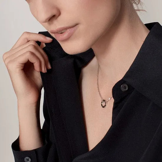 Love Necklace With 2 Diamonds H14175