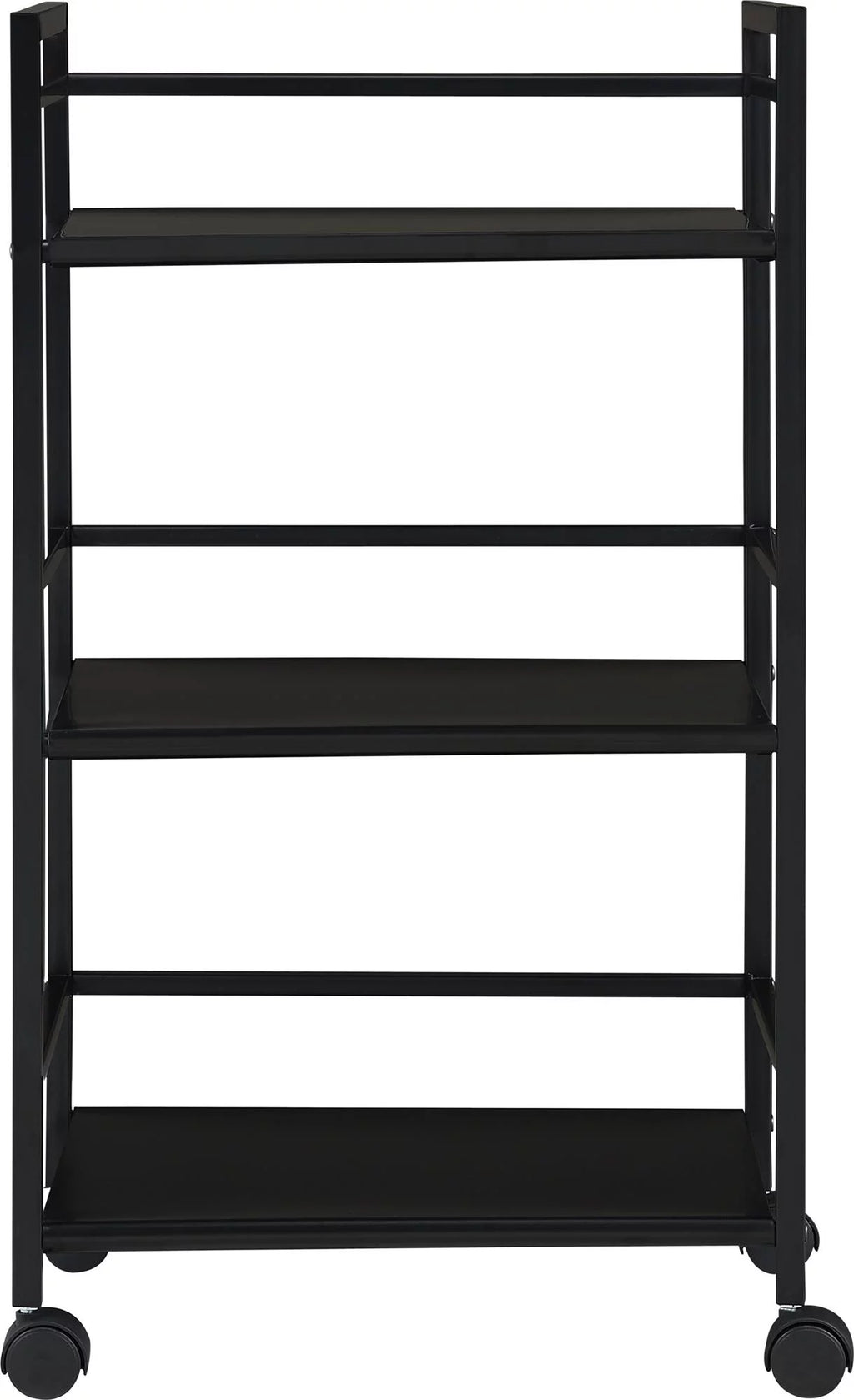 3 Shelf Metal Rolling Utility Cart, Black Q321440