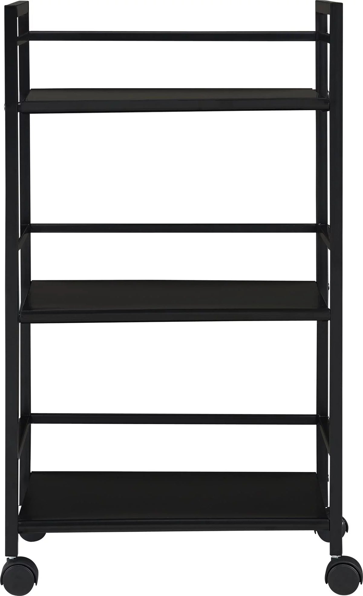 3 Shelf Metal Rolling Utility Cart, Black Q321440