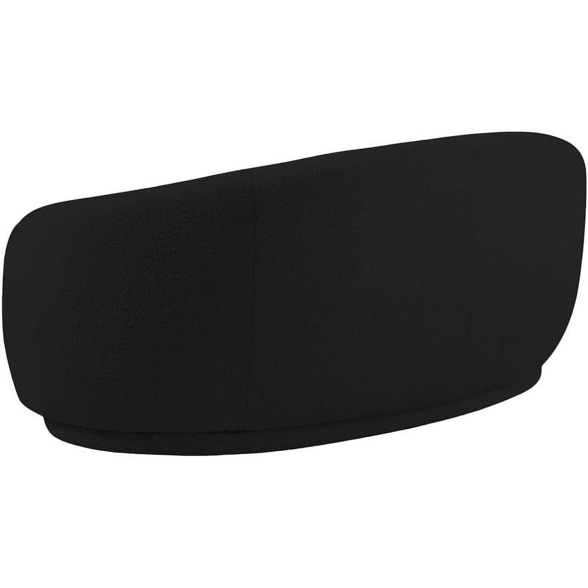 Black Boucle Fabric Loveseat B431897