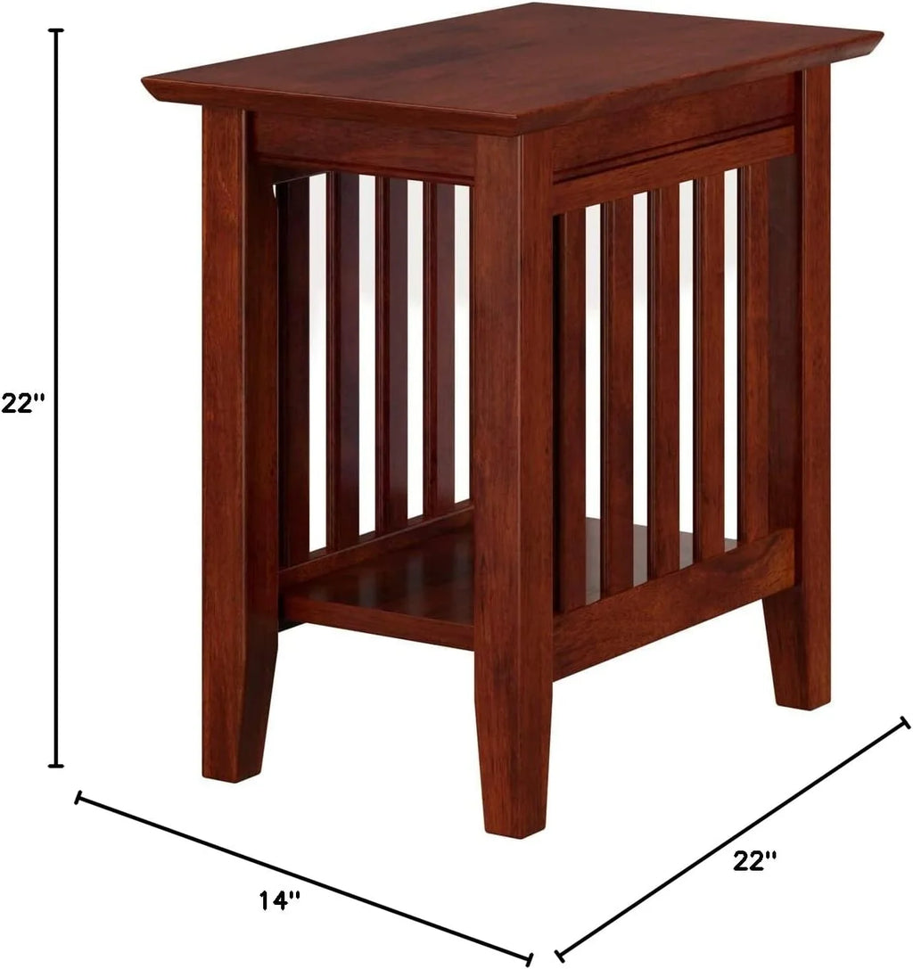 Walnut Chair Side Table W4848