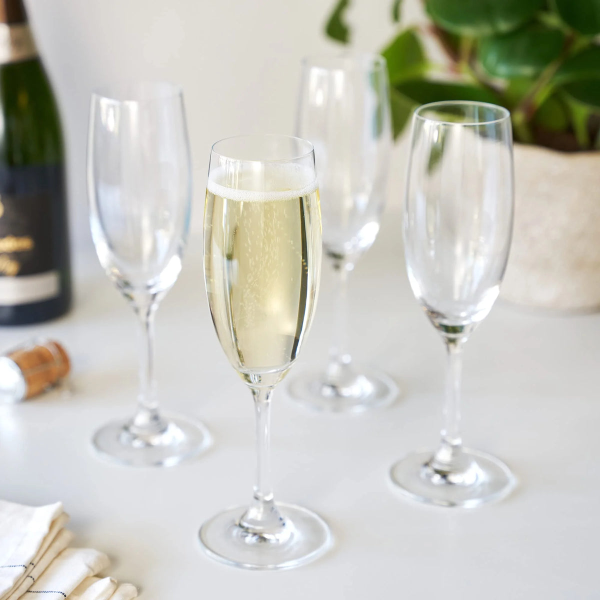 Lead-Free Crystal Champagne Flutes Pack of 12 K4034