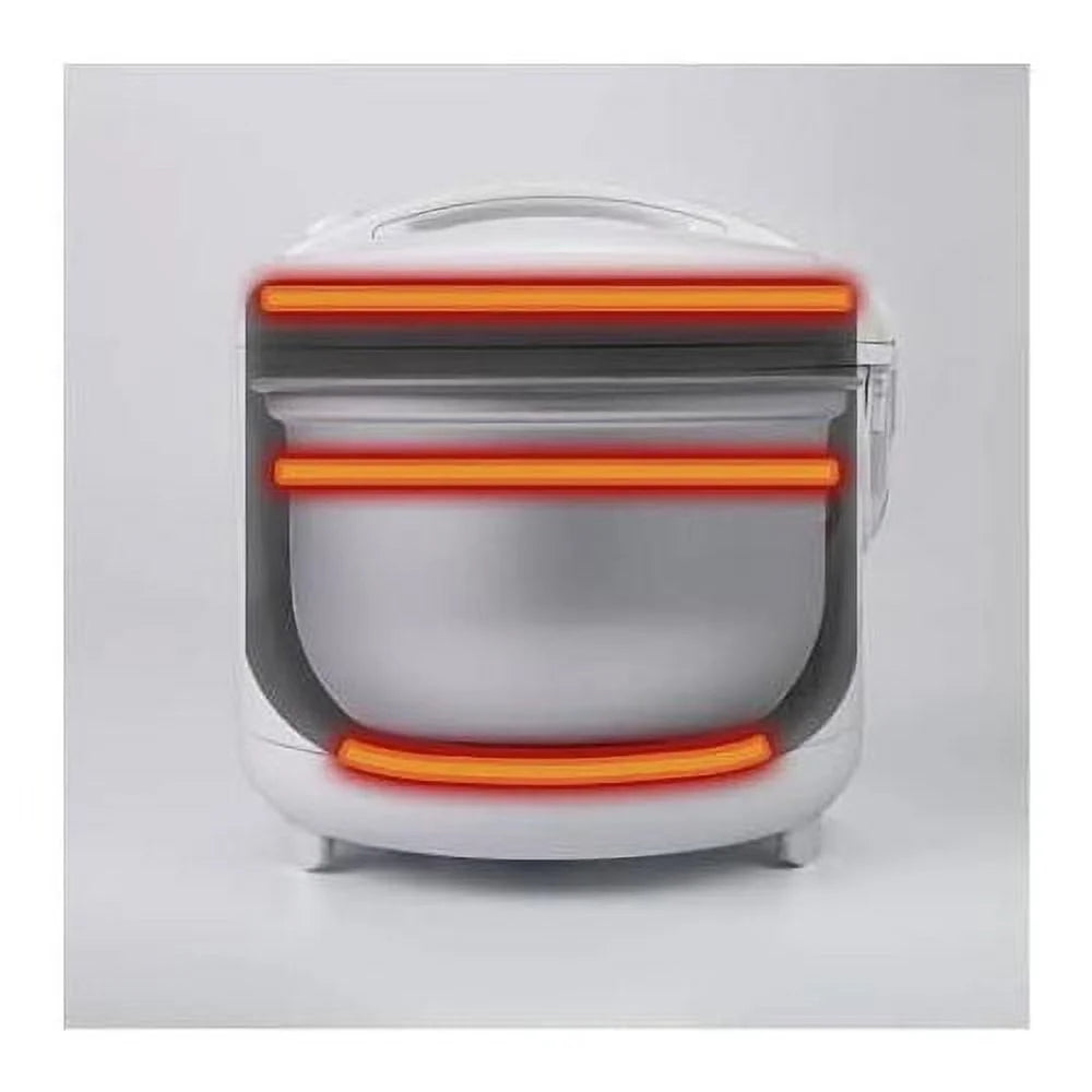 White Automatic Rice Cooker And Warmer With Rice Washing Bowl A282705