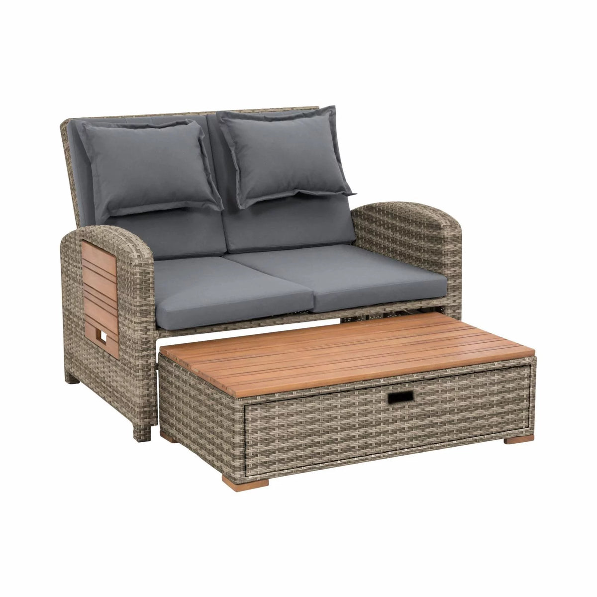 Solid Teak Wood Outdoor Modular Daybed K8842