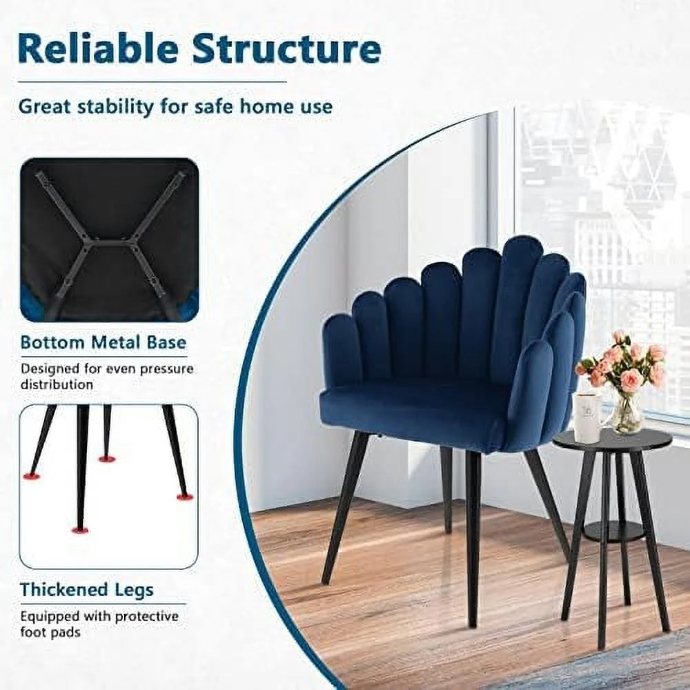 Velvet High Back Upholstered Dining Chair W617