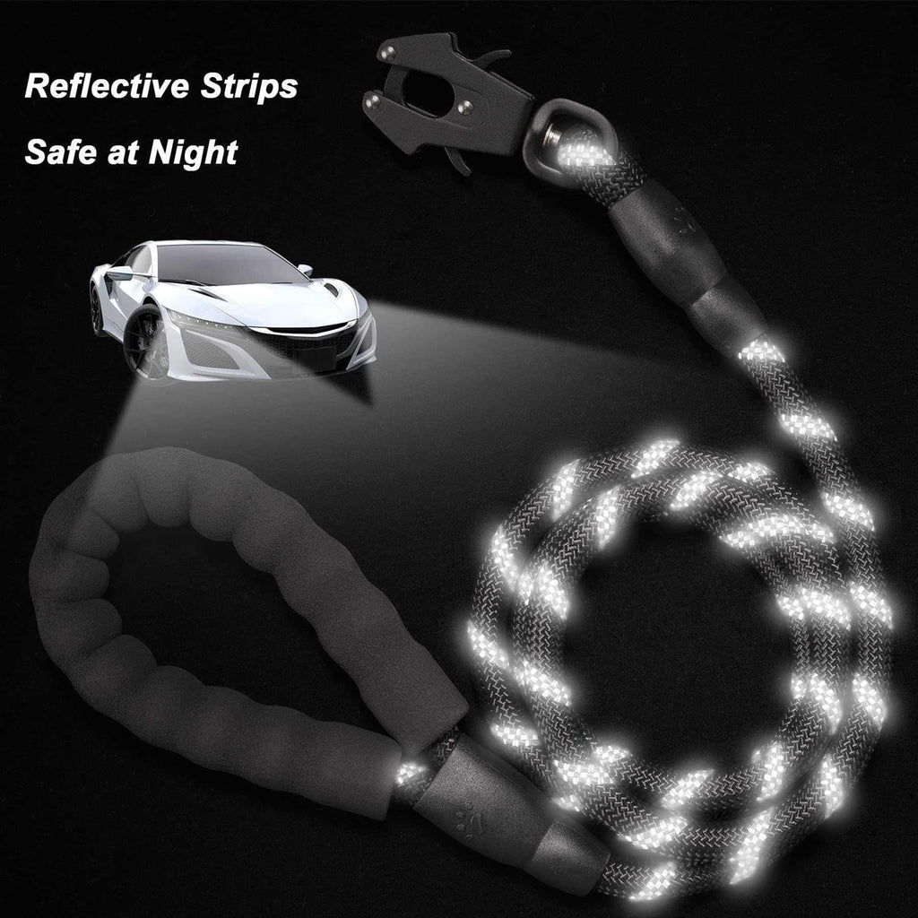 Heavy Duty Reflective Nylon Dog Leash with Aluminum Locking Clip S428226