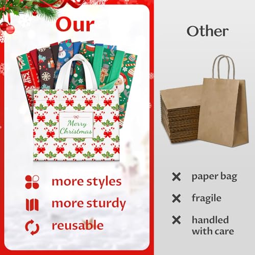 20 Pack Christmas Gift Bags with Handle C53800