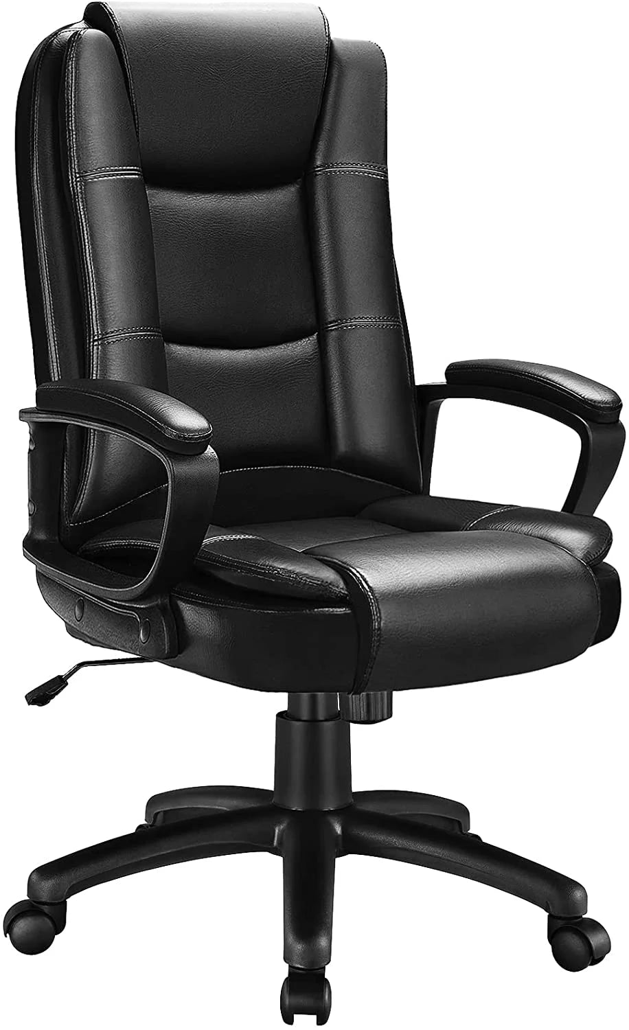 Big and Tall White High Back Ergonomic PU Leather Office Chair S6205