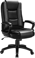 Big and Tall White High Back Ergonomic PU Leather Office Chair S6205