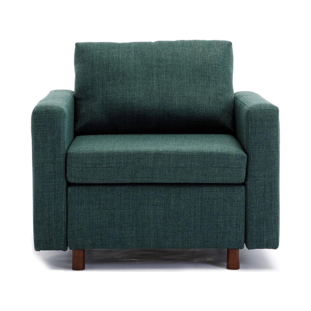 Green Single Seat Module Sofa Sectional Couch Q249761