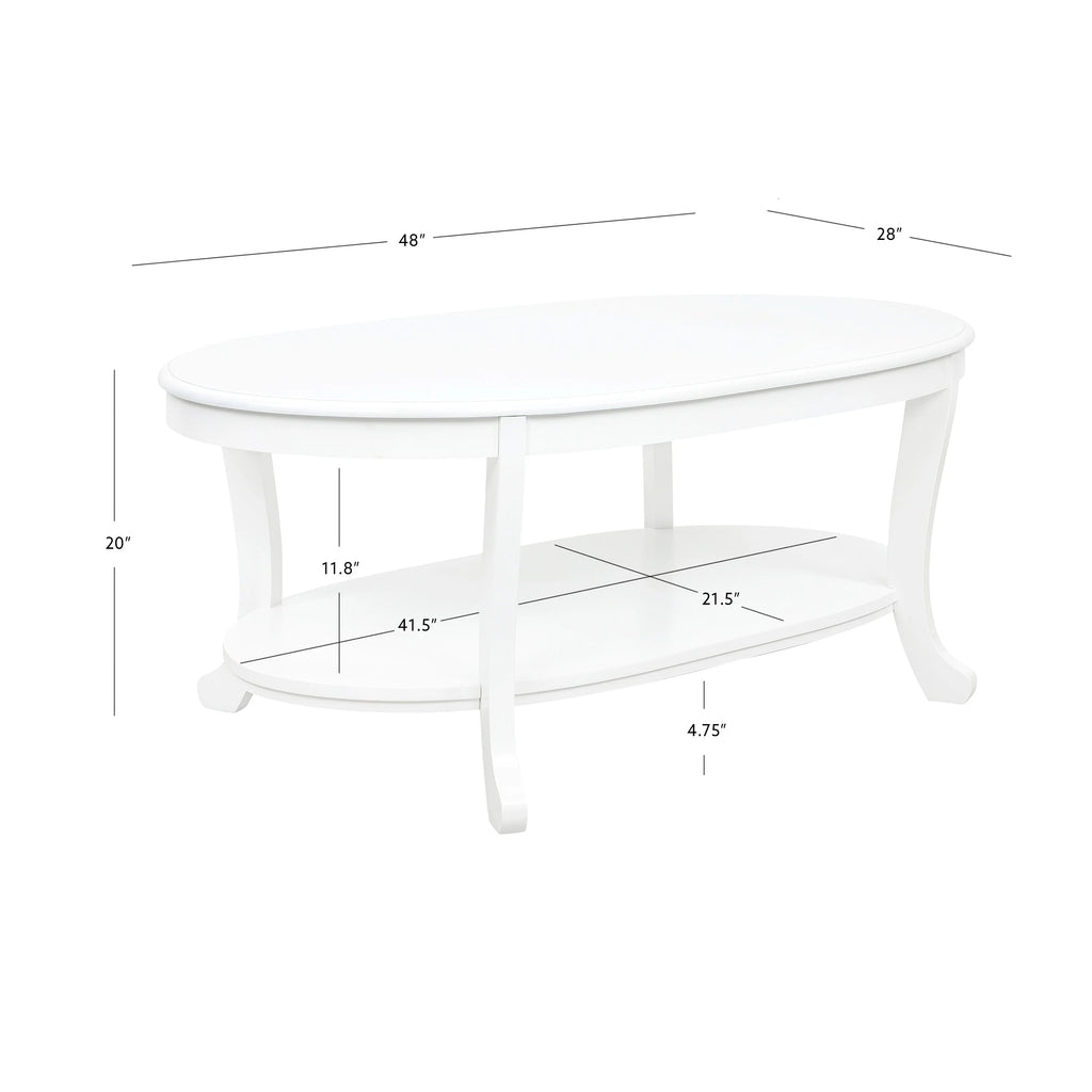 White Wood Coffee Table G833