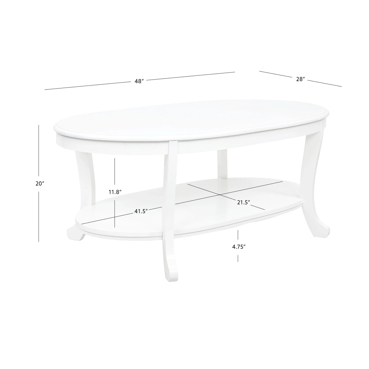 White Wood Coffee Table G833