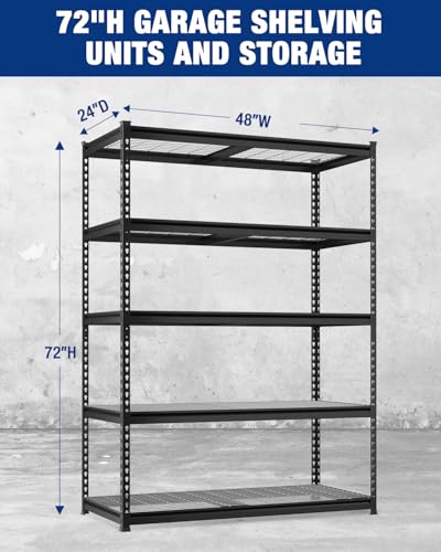 5-Tier Heavy Duty Metal Shelving Unit Q220790