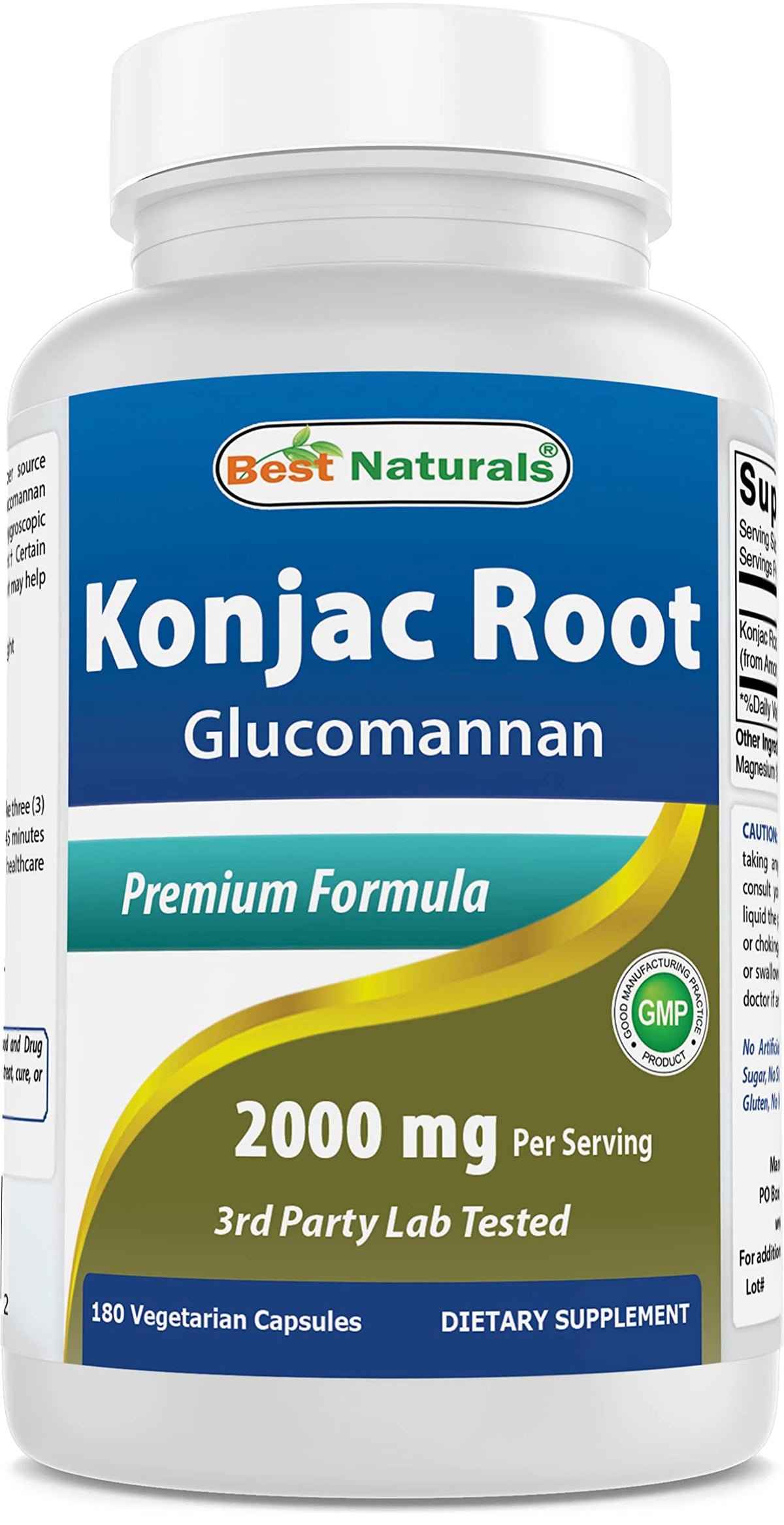Konjac Root 2000mg Tablets 180 Count U206186