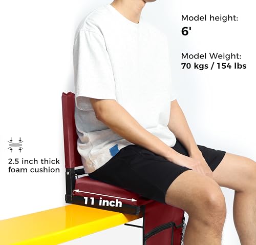 Stadium Seats with Back Support and Cushion P7366