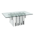 Mirrored Faux Diamonds Coffee Table Y59685