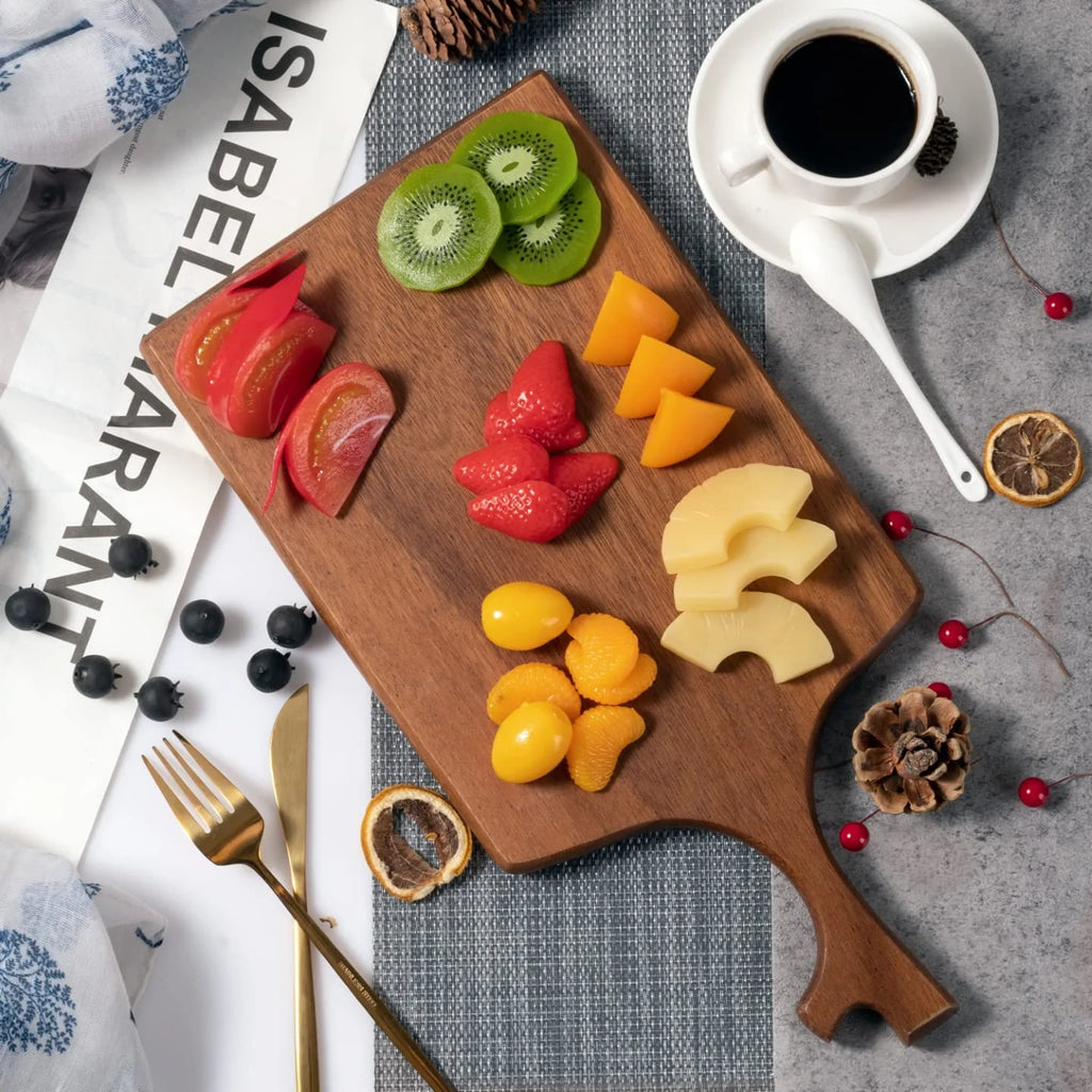 Acacia Wooden Cutting Board with Grip Handle H85836