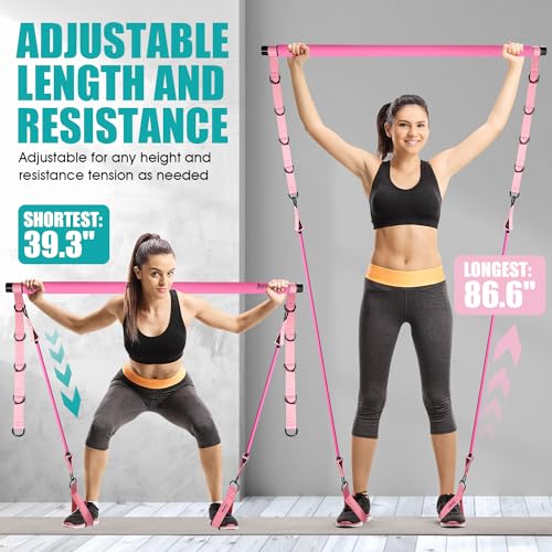 Pilates Bar Kit with Resistance Bands A4185