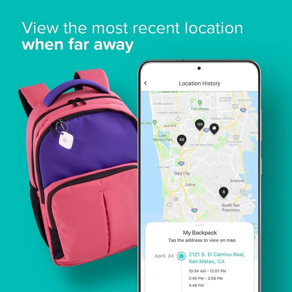 White & Black Bluetooth Tracker and Item Locator F278