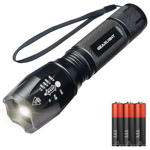 LED Flashlights with High Lumens, 5 Modes, Zoomable Beam G77824