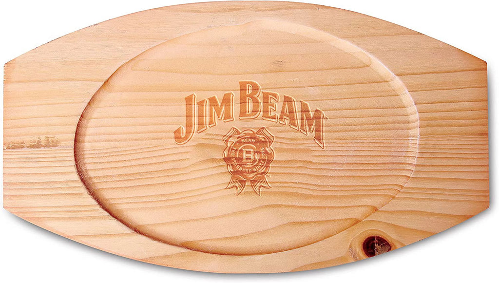 Cast Iron Skillet with Wooden Plate and Handle Cover P9387