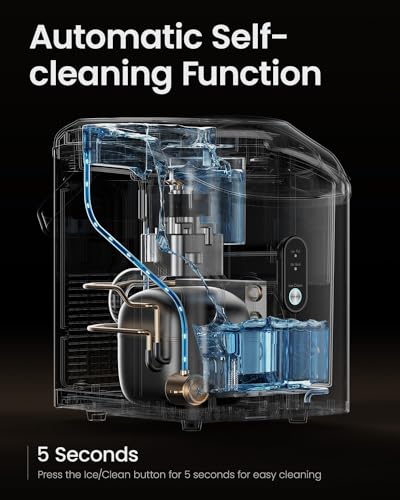 Black 34lbs/Day Portable Countertop Nugget Ice Maker G129889