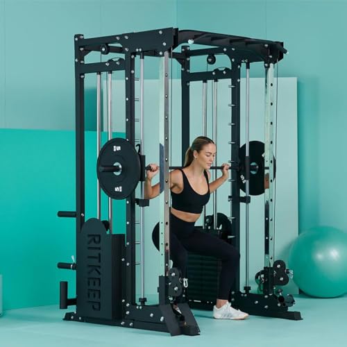 All-in-One Home Gym Equipment with 2200lb Load Capacity and 320lb Weight Stack A14715