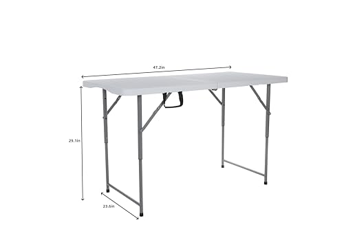 White 4ft Plastic Folding Table J65867
