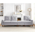 Light Grey Chenille Convertible Sectional Sofa A851501