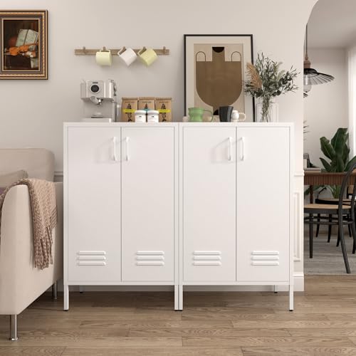 Metal Cabinet with Adjustable Shelf, Avocado Green X460062