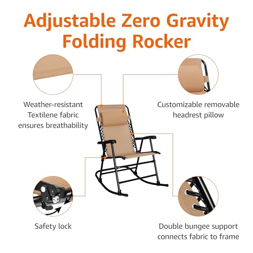 Foldable Rocking Chair Blue Z6864