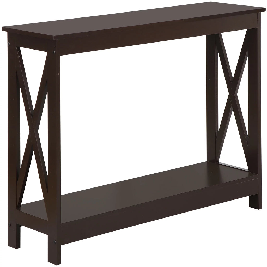Brown Wallmount Console Table P695