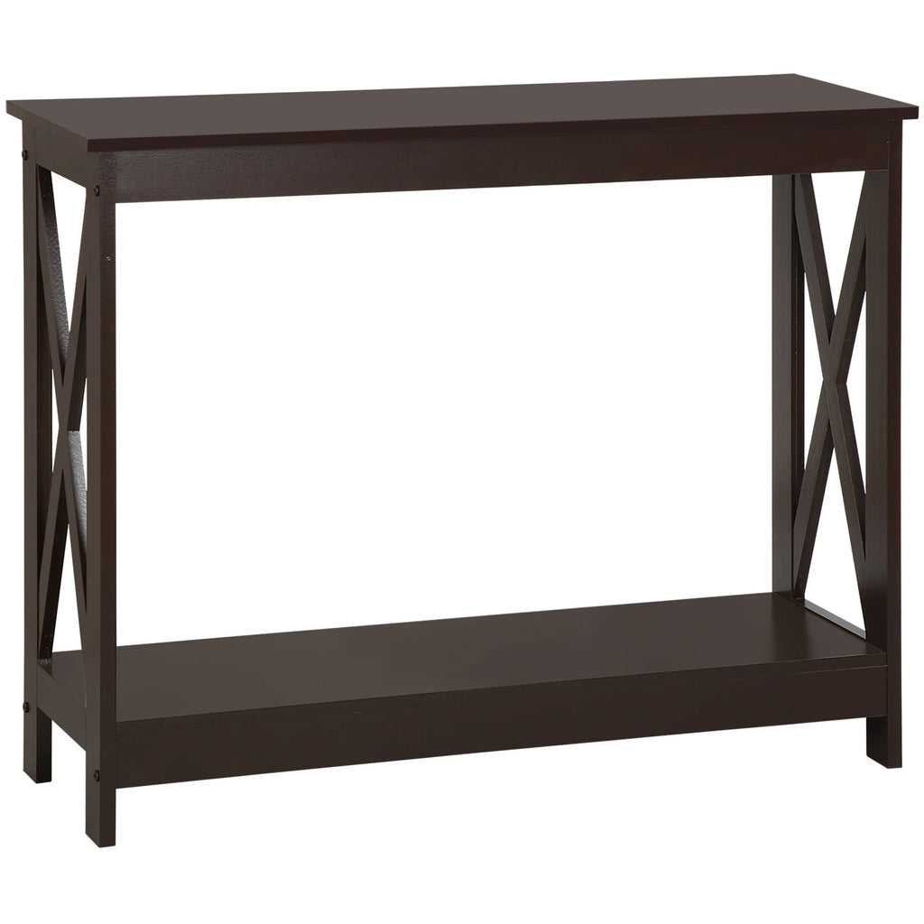 Brown Wallmount Console Table P695