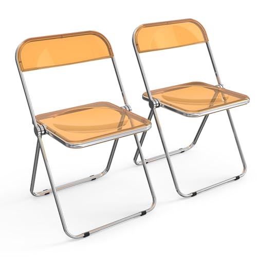 Clear Acrylic Folding Chairs 2 Pack N506864