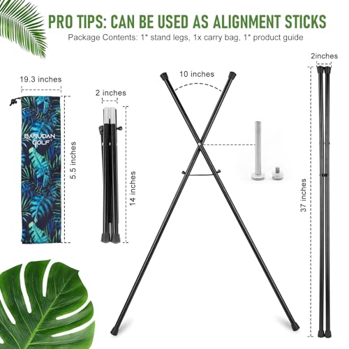 Black Golf Bag Stand Attachment with Carry Bag Q996